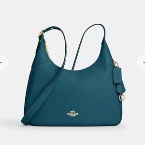 NWT Coach Ella Shoulder Bag Teal Ink Gold
Hardware 🩵